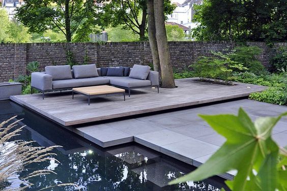 庭院设计 | 带水池的庭院设计,不同的景观水池造景 - 梵意铭匠花园